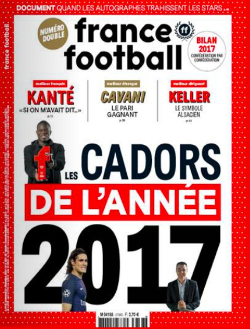 نگۆلۆ کانتی بە باشترین یاریزانی فڕەنسی 2017 دەستنیشانکرا