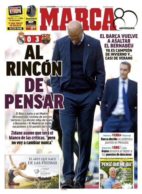 رووپەری ئەمڕۆی رۆژنامەی مارکای ئیسپانی