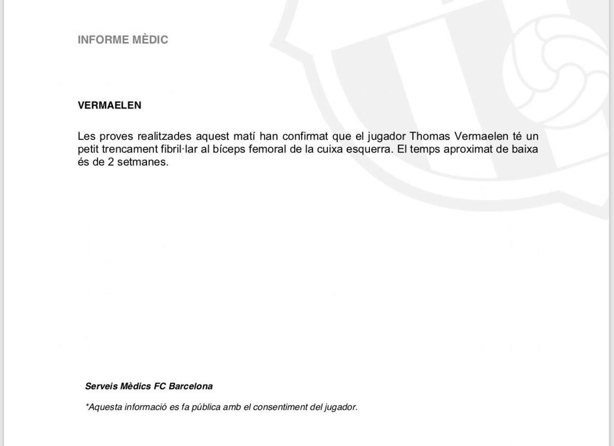 بەیاننامەکەی بارسێلۆنا لەبارەی پێکانەکەی ڤێرمایلین