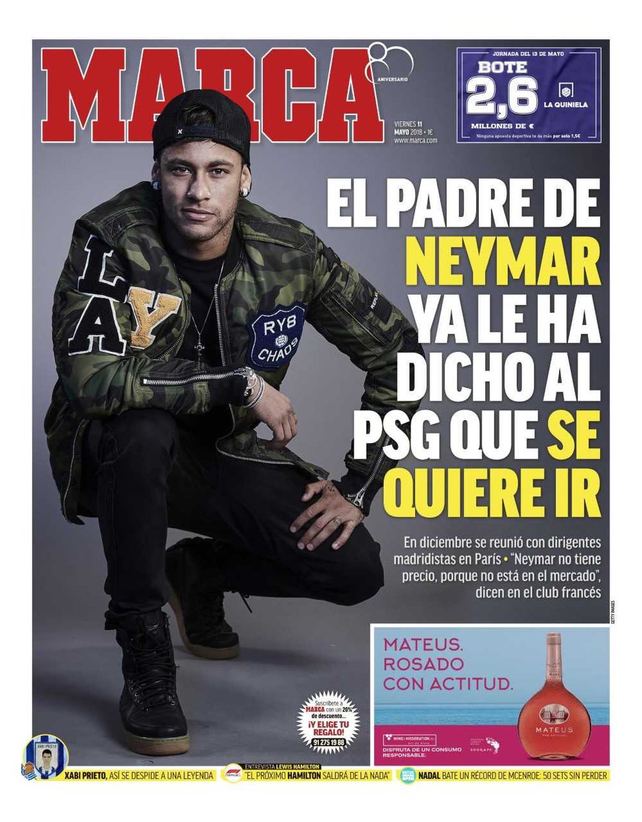 رووپەڕی ئەمڕۆی رۆژنامەی مارکای ئیسپانی