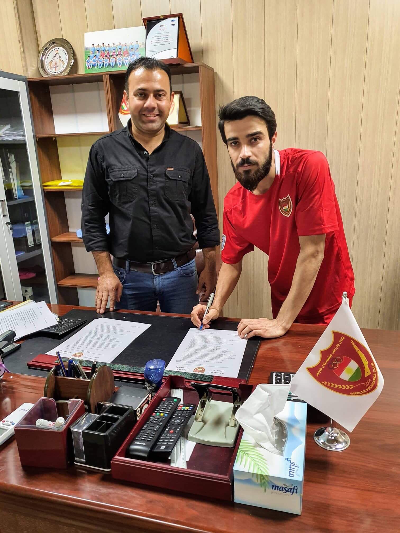 جێگیر عه‌زیز یاریزانی نوێی یانه‌ی پێشمه‌رگه‌ی هه‌ولێر