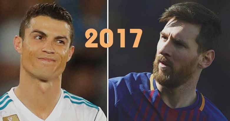 مێسی لوتكه‌ی باشترین 100 یاریزانی جیهانی له‌ 2017 گرتووه‌