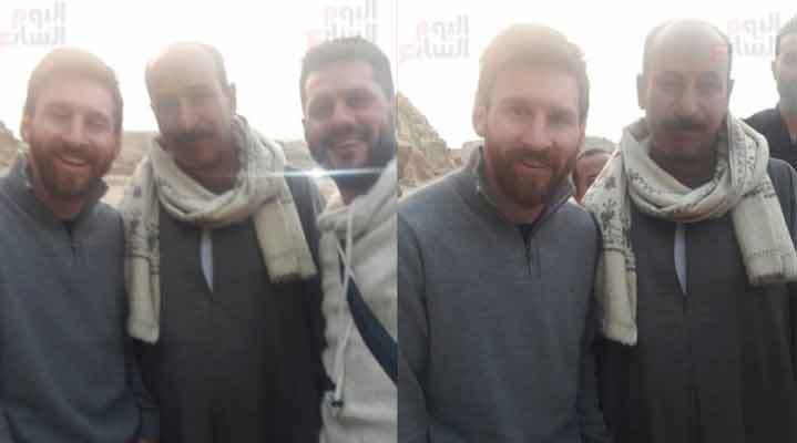 لیۆنێل مێسی له‌ دوو گرته‌ له‌گه‌ڵ دوو هاوڵاتی میسری