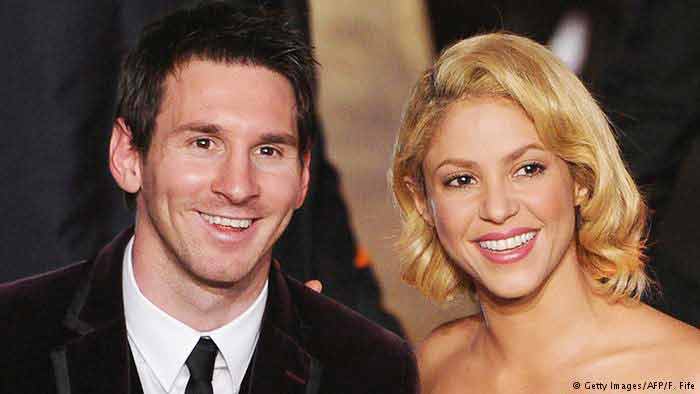 لیۆنێل مێسی هێرشبه‌ری بارسێلۆنا له‌گه‌ڵ شاكیرای خانمه‌ گۆرانیبێژی كۆلۆمبیا