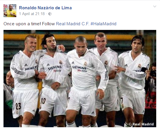 پۆستەکەی رۆناڵدۆی بڕازیلی