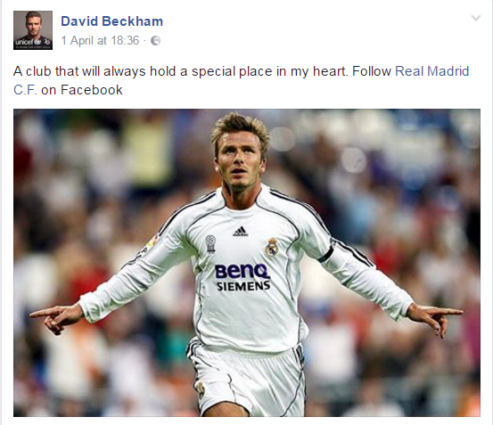 پۆستەکەی دەیڤد بێکهام