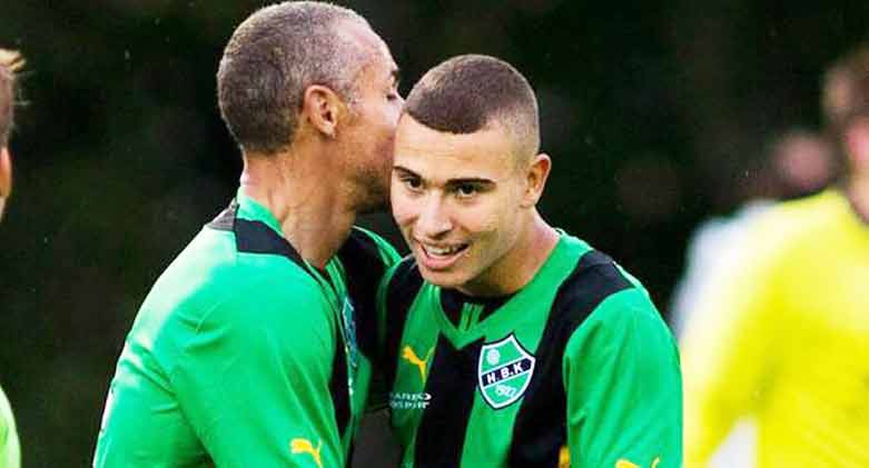 جۆردان له‌گه‌ڵ لارسنی هێرشبه‌ری پێشووی سویدی یانه‌ی بارسێلۆنا