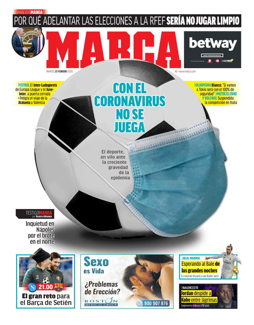 روپەڕی ئەمڕۆی رۆژنامەی مارکای ئیسپانی