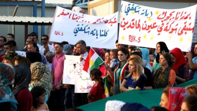 Kamışlo’da ENKS protestosuna silahlı müdahale