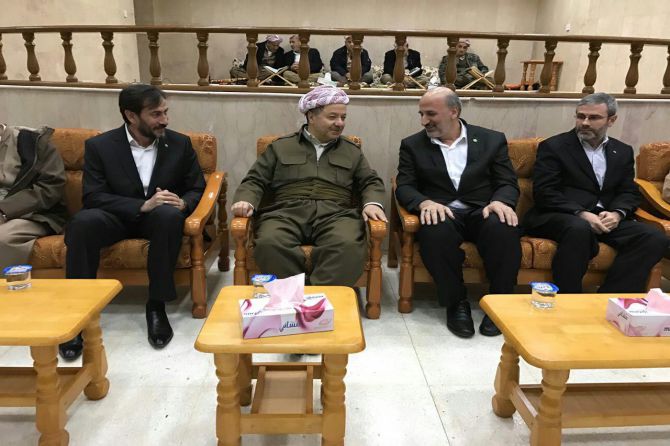 HÜDA PAR’dan Başkan Barzani’ye taziye ziyareti
