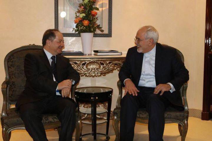 Barzani, İran Dışişleri Bakanı Cevad Zarif ile görüştü. Görüşme sonrası Zarif, Barzani'yi Tahran'a davet etmek istediğini söyledi.