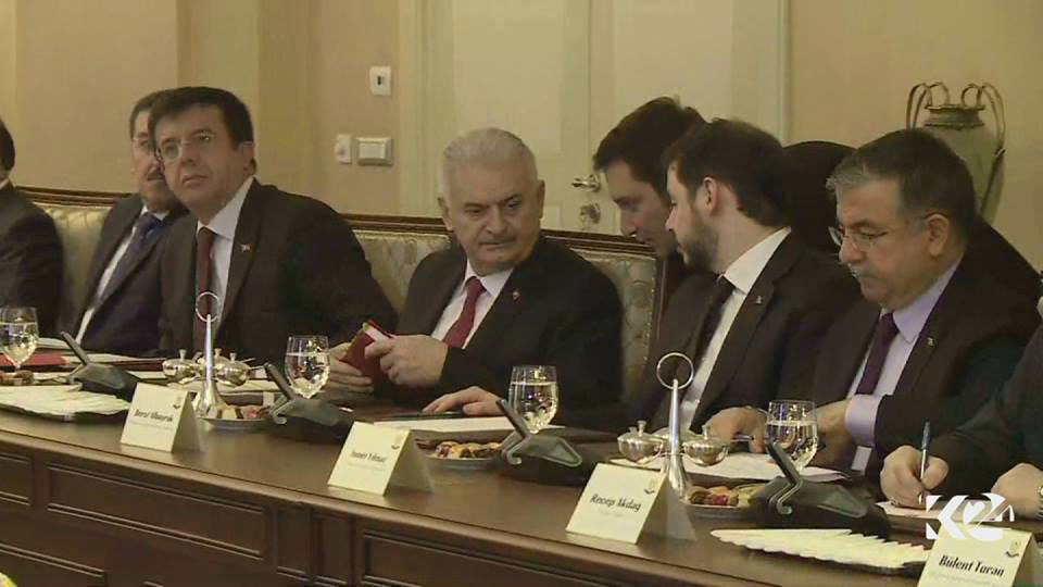 Neçirvan Barzani ve Binali Yıdırım görüşmesi başladı