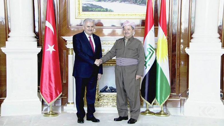 Başkan Barzani ve Binali Yıldırım görüşmesi başladı