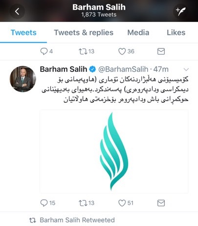 Salih'in yeni hareketinin logosu