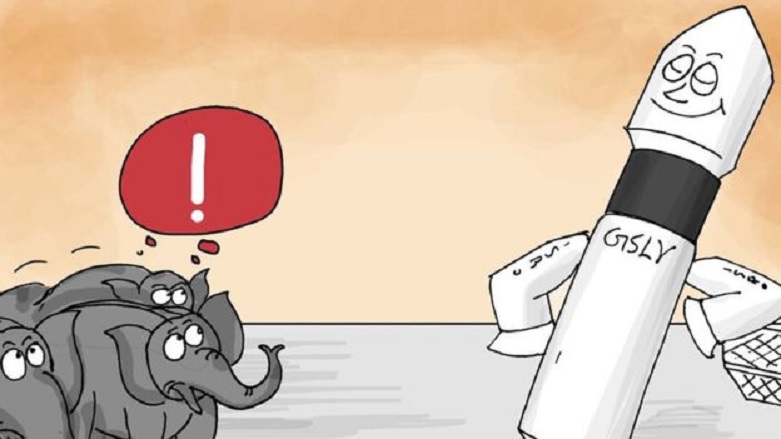 Hint basınında roketin ülke için ne kadar büyük önem taşıdığını gösteren karikatürler yayımlandı.