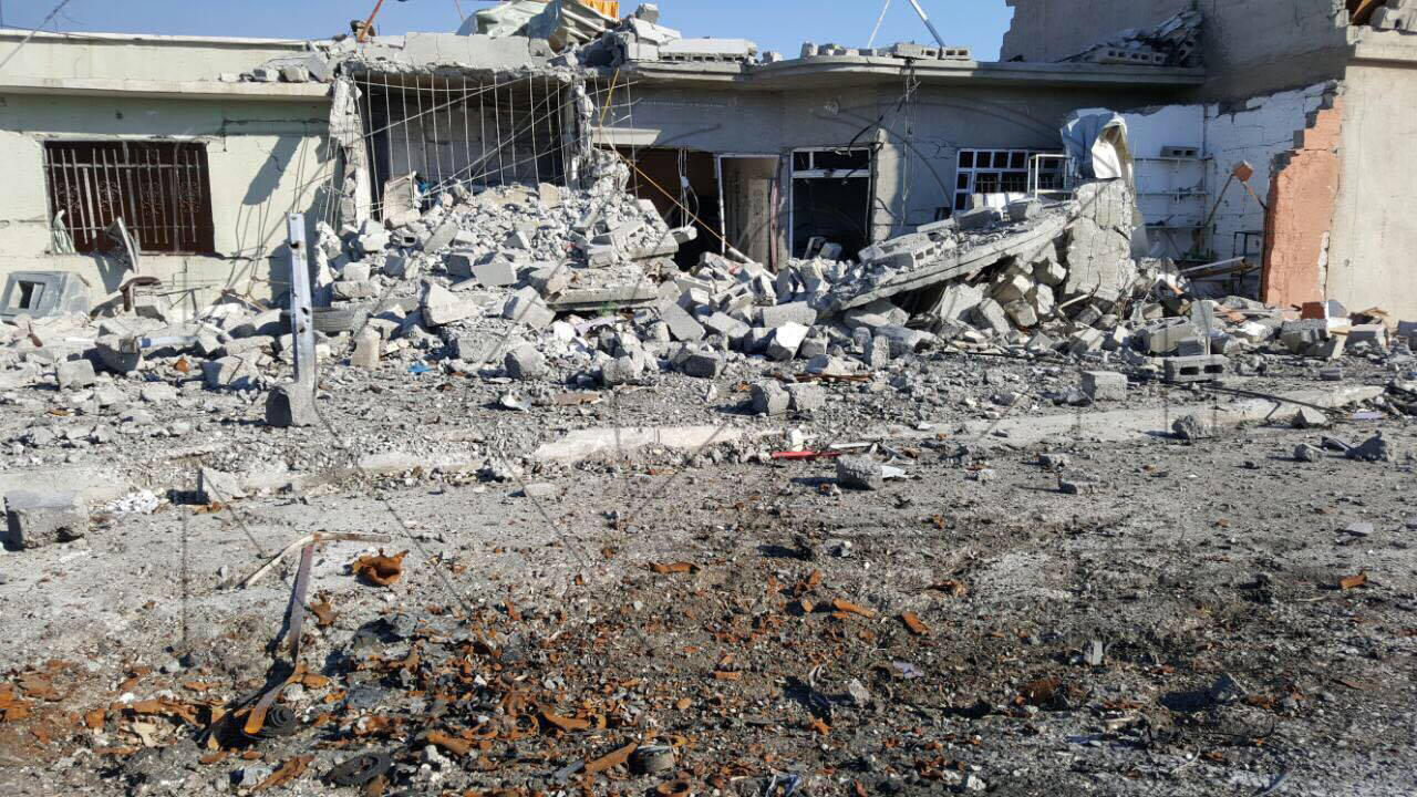 Foto- Musul’da yeni kurtarılan mahalleler tam bir viranhane…
