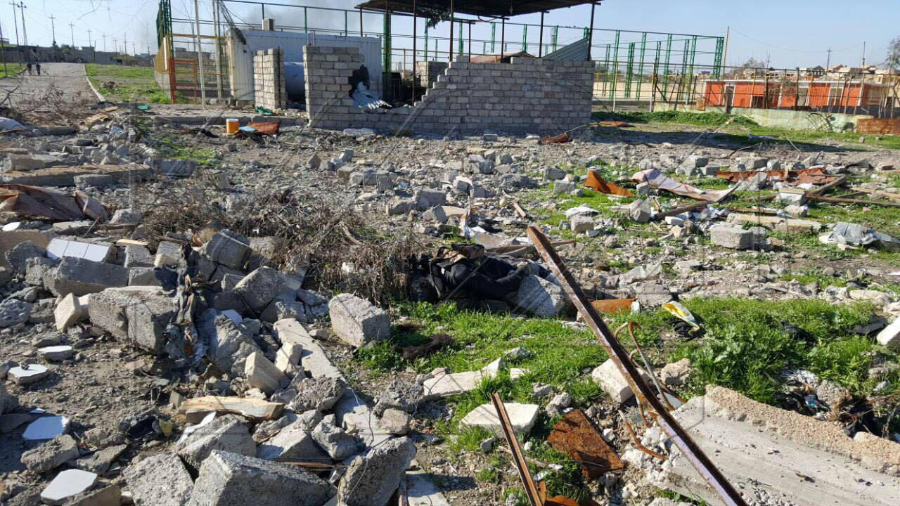 Foto- Musul’da yeni kurtarılan mahalleler tam bir viranhane…