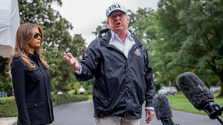 Trump, Irma kasırgasının etkilediği bölgeye gitti