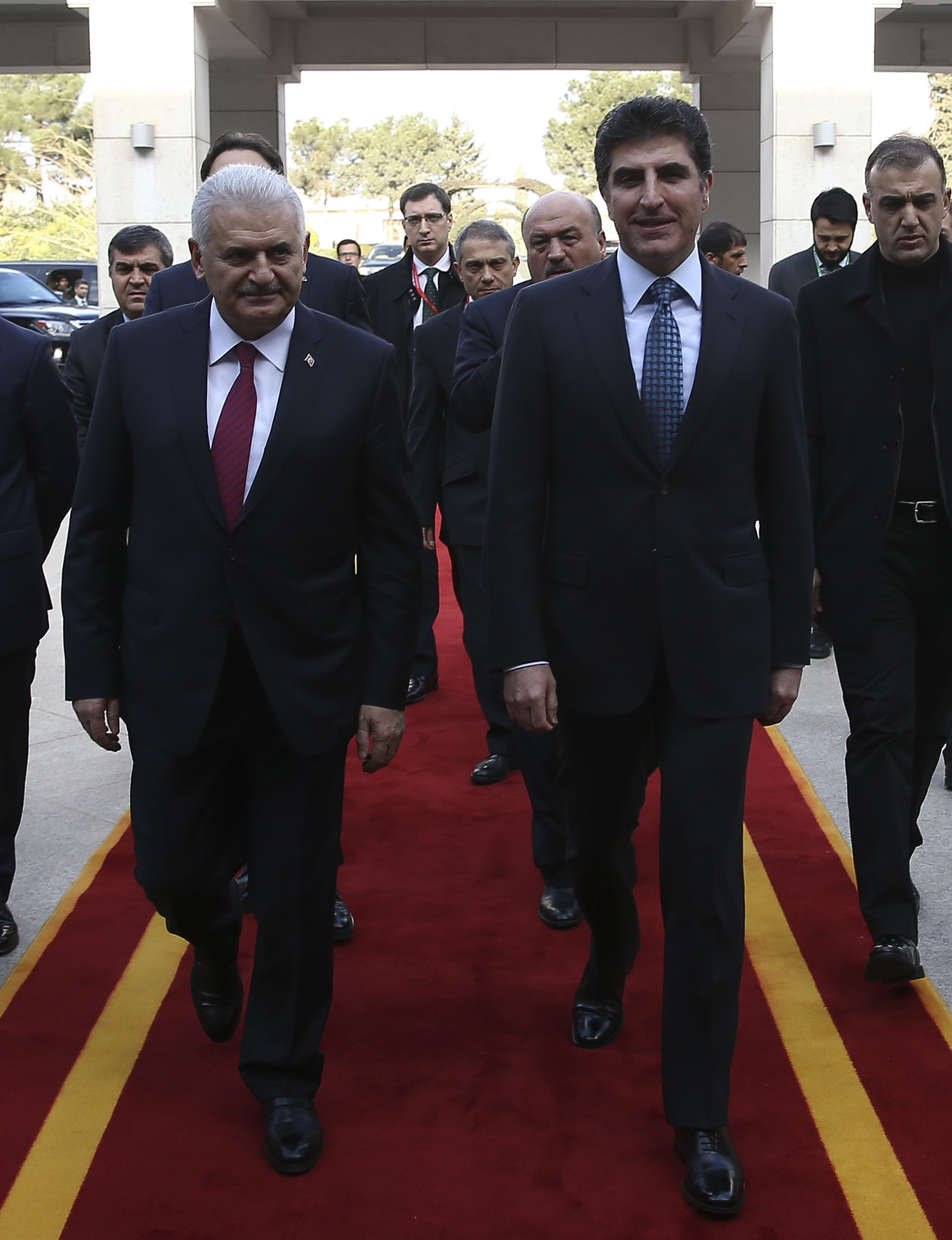 Neçirvan Barzani ve Binali Yıdırım görüşmesi başladı