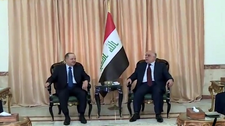 Başkan Barzani, Haydar Abadi’yle bir araya geldi