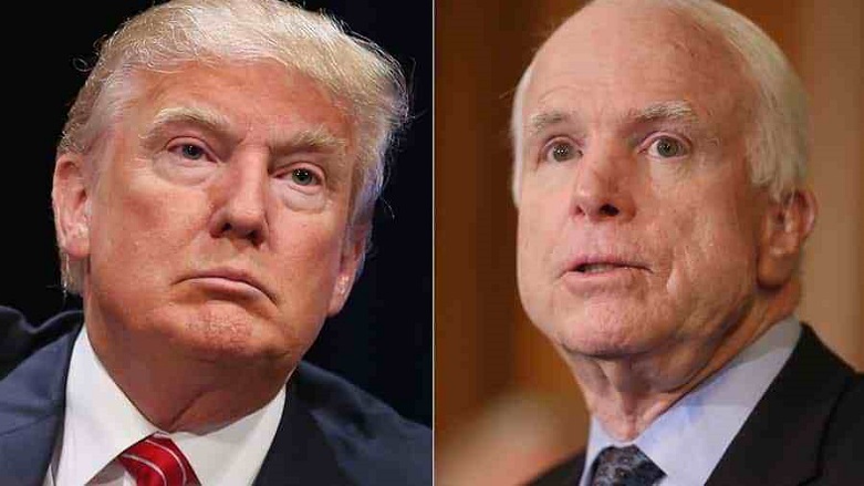 Trump'tan McCain'e: Saygı duyuyorum
