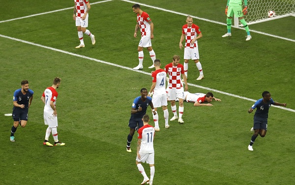 Fransız oyuncuların gol sevinci