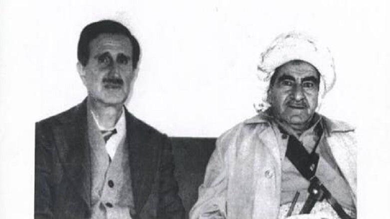 Lübnan'da ünlü Canbolat ailesine mensup Kemal Canbolat ve Kürt lider Mela Mustafa Barzani