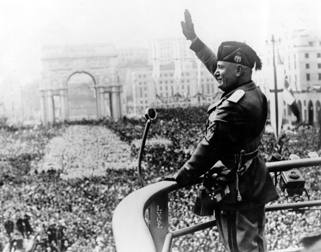 Italyan diktatör Benito Mussolini (1883 - 1945)