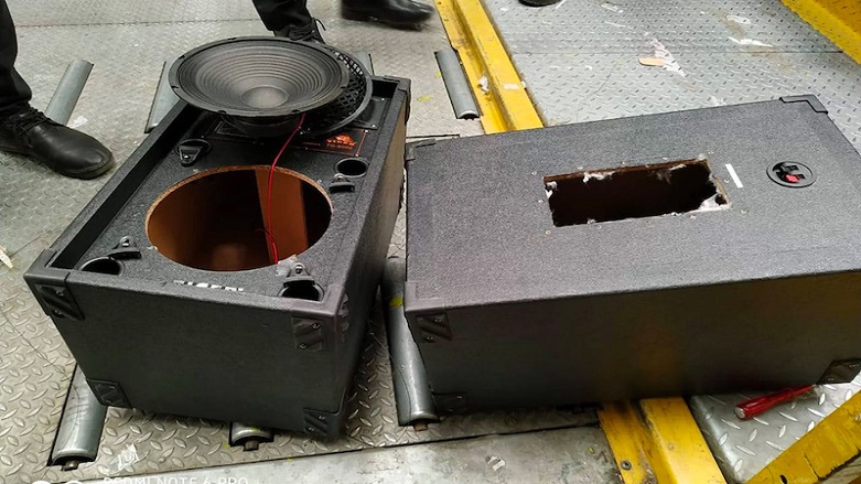 Hoparlörde mumyalar bulundu