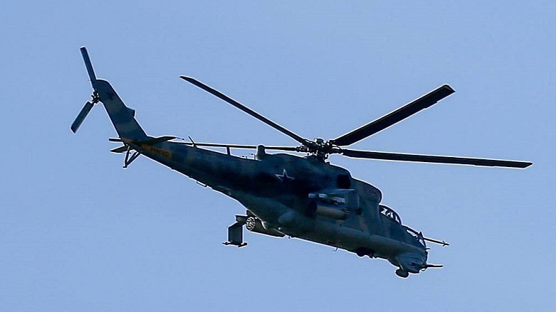 Azerbaycan sınırında Rus askeri helikopteri düşürüldü