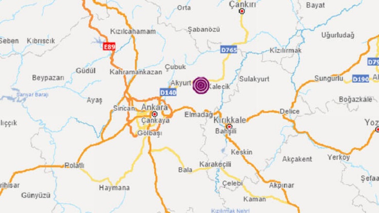 Ankara’da 4,5 büyüklüğünde deprem 