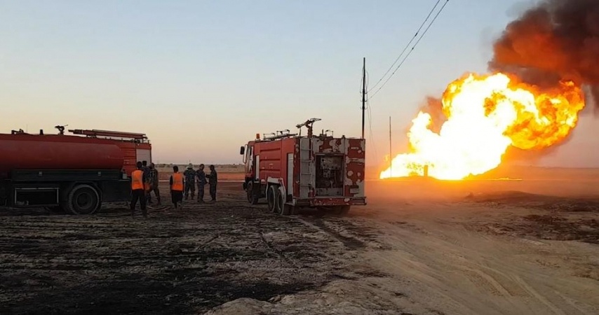 Şam’daki doğalgaz boru hattında patlama