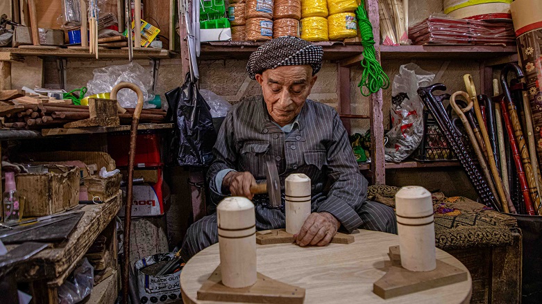 Foto: Tarihi Erbil çarşısının emektar marangozu