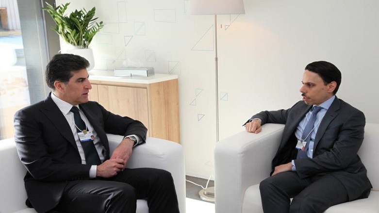 Neçirvan Barzani ve Suudi Arabistan Dışişleri Bakanı Faysal bin Ferhan görüşmesi