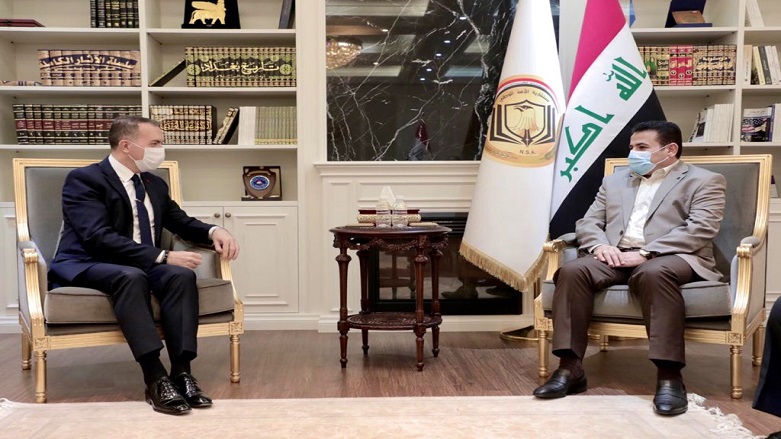 Irak Ulusal Güvenlik Müsteşarı Kasım el-Araci Türkiye’nin Bağdat Büyükelçisi Fatih Yıldız ile bir araya geldi