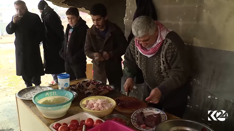 FOTO- Musul'da savaşa inat hizmete devam eden bir lokanta 