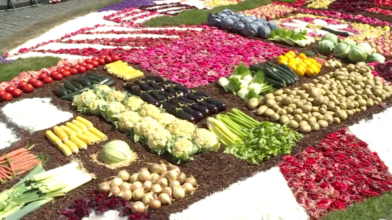 بڕۆکسل .. رازاندنەوەی شەقام بە گوڵ و میوە
