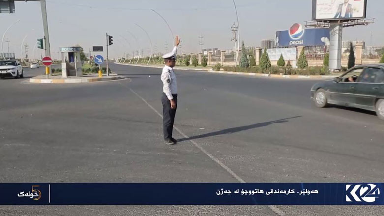 هەولێر .. كارمەندانى هاتووچۆ لە جەژن