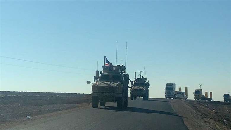 Karwaneke serbazîya Emerîkayê ji Rojava vekişya