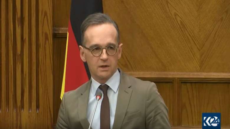 Heiko Maas, Germany's Minister of Foreign Affairs, Jan. 14, 2020. (Photo: Kurdistan 24)